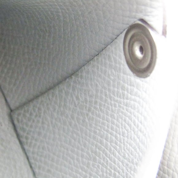 Hermes Bastia Women,Men Epsom Leather Coin Purse/coin Case Gray - Picture 10 of 10